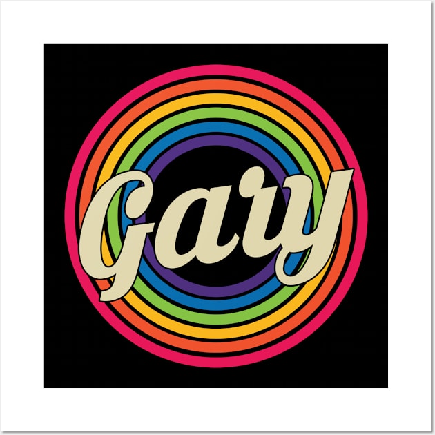 Gary - Retro Rainbow Style Wall Art by MaydenArt